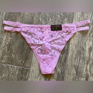 New Nobo, No Boundaries lace double strap thong panties size XL Purple